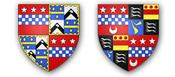 From L to R: Arms of the Earl of Lindsay, and the Lindesays of Loughry.